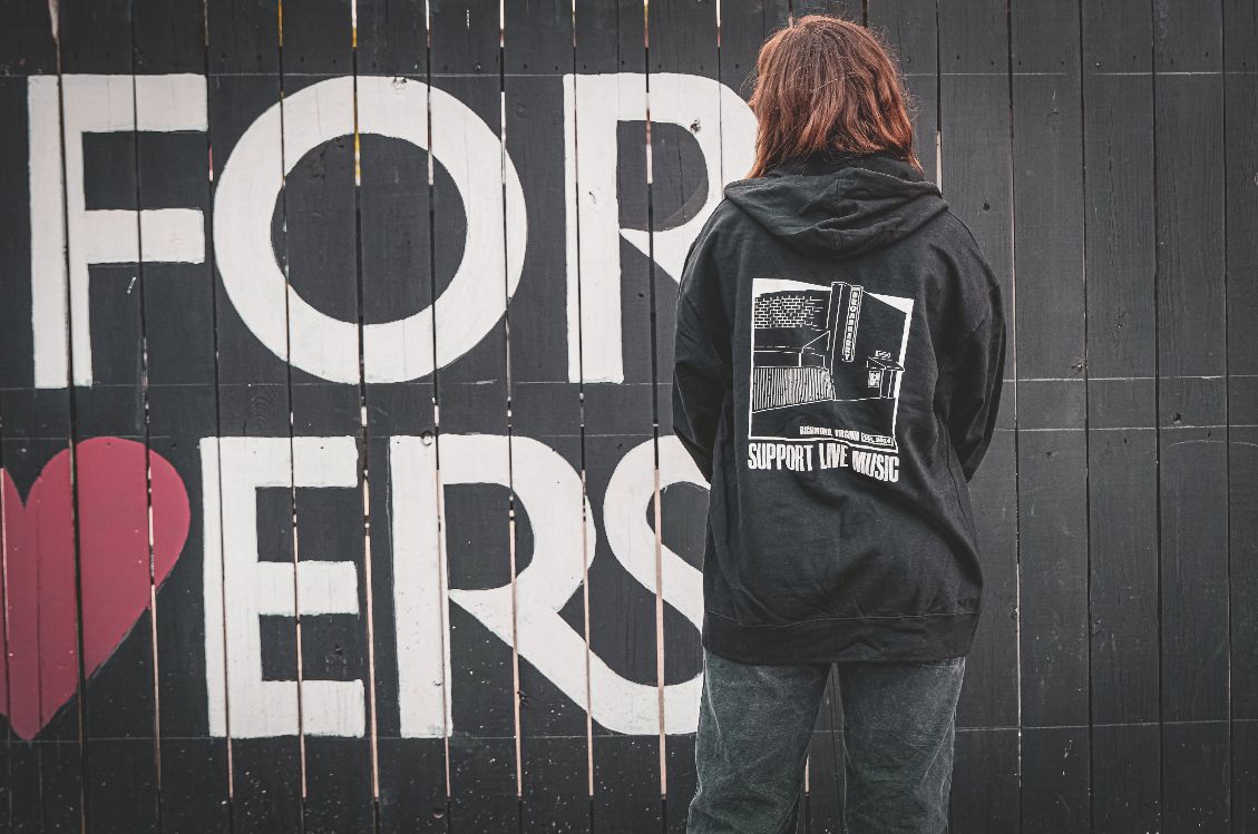 Broadberry x Support Live Music Zip-Up Hoodie