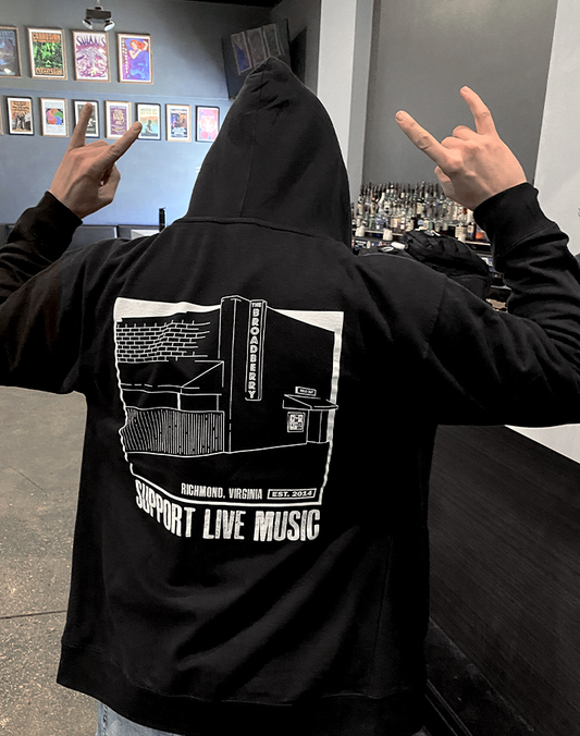 Broadberry x Support Live Music Zip-Up Hoodie